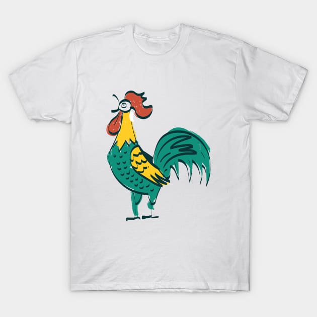 Cockerel T-Shirt by nickemporium1